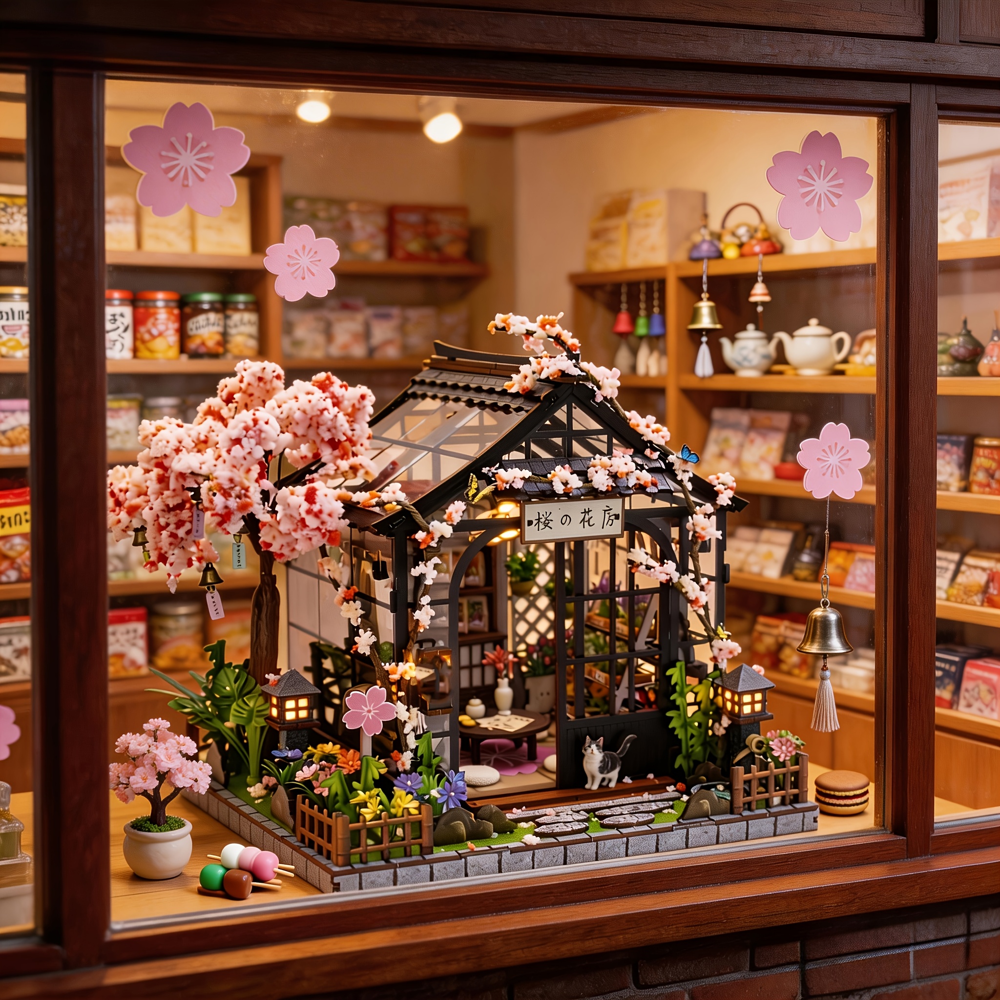 Miniature Model House Wooden Assembly Handmade Toy
